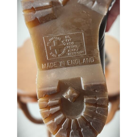 Dr. Martens Industrial Steel Toe Lace Up Loafers MIE England Women's 5 #0016 - Picture 8 of 8